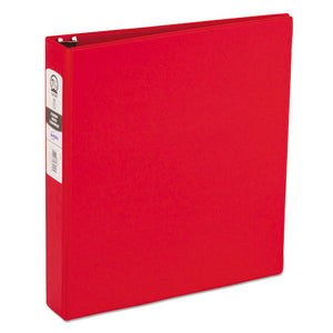 ESAVE03410 - Economy Non-View Binder With Round Rings, 11 X 8 1-2, 1 1-2" Capacity, Red