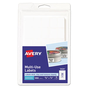 ESAVE05424 - Removable Multi-Use Labels, Handwrite Only, 5-8 X 7-8, White, 1050-pack