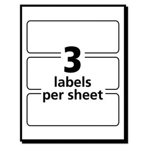 Removable Multi-use Labels, Inkjet-laser Printers, 1.5 X 3, White, 3-sheet, 50 Sheets-pack, (5440)