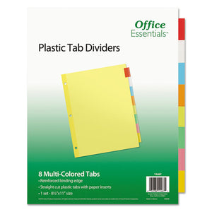 ESAVE11467 - Plastic Insertable Dividers, 8-Tab, Letter
