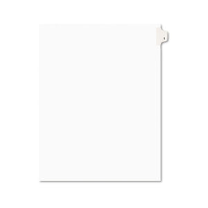 ESAVE11911 - Avery-Style Legal Exhibit Side Tab Divider, Title: 1, Letter, White, 25-pack
