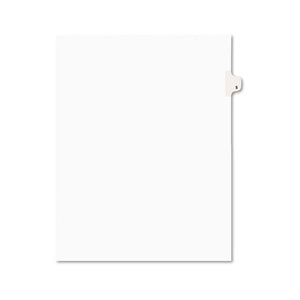 ESAVE11915 - Avery-Style Legal Exhibit Side Tab Divider, Title: 5, Letter, White, 25-pack