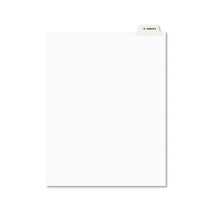 ESAVE11940 - Avery-Style Preprinted Legal Bottom Tab Divider, Exhibit A, Letter, White, 25-pk