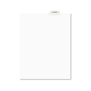 ESAVE11941 - Avery-Style Preprinted Legal Bottom Tab Divider, Exhibit B, Letter, White, 25-pk