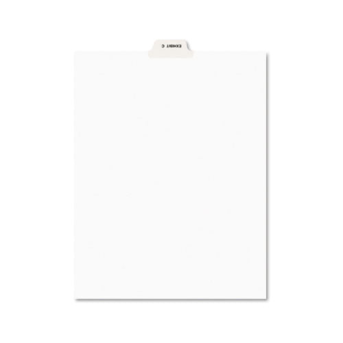 ESAVE11942 - Avery-Style Preprinted Legal Bottom Tab Divider, Exhibit C, Letter, White, 25-pk