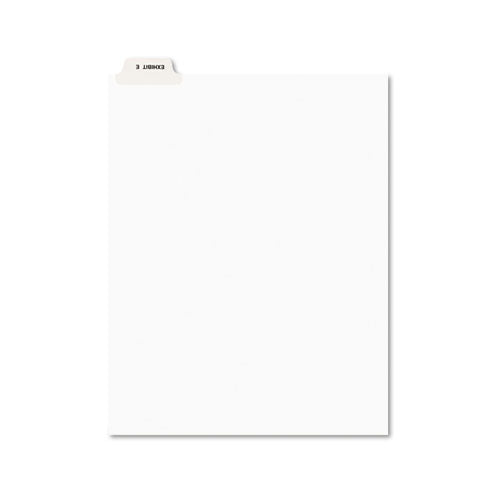 ESAVE11944 - Avery-Style Preprinted Legal Bottom Tab Divider, Exhibit E, Letter, White, 25-pk