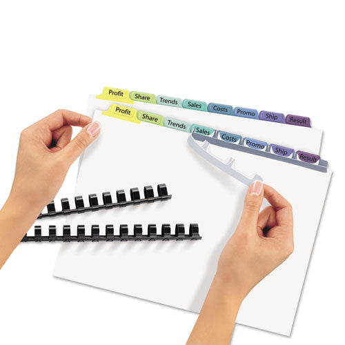 ESAVE11999 - PRINT AND APPLY INDEX MAKER CLEAR LABEL UNPUNCHED DIVIDERS, 8-TAB, LTR, 25 SETS