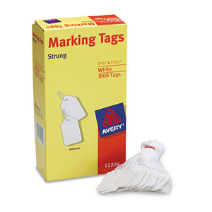 ESAVE12204 - Medium-Weight White Marking Tags, 1 3-4 X 1 3-32, 1,000-box