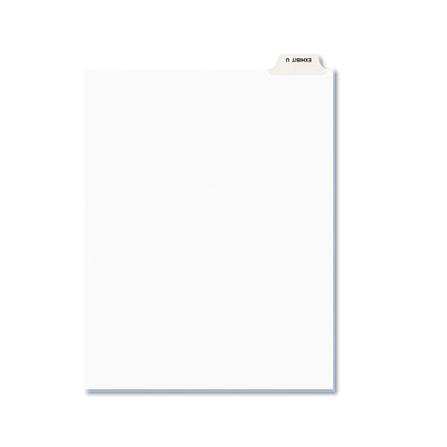 ESAVE12394 - Avery-Style Preprinted Legal Bottom Tab Dividers, Exhibit U, Letter, 25-pack