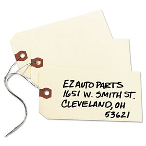 ESAVE12606 - Double Wired Shipping Tags, 13pt. Stock, 5 1-4 X 2 5-8, Manila, 1,000-box