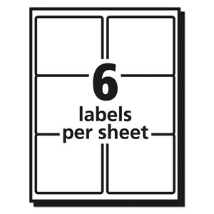 Matte Clear Easy Peel Mailing Labels W- Sure Feed Technology, Laser Printers, 3.33 X 4, Clear, 6-sheet, 10 Sheets-pack