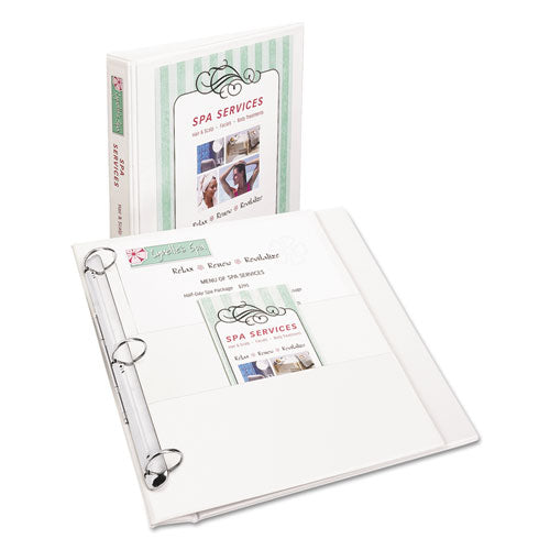 ESAVE17580 - Flipback 360 Binder W-round Rings, 11 X 8 1-2, 1" Cap, White