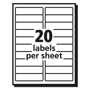 Matte Clear Easy Peel Mailing Labels W- Sure Feed Technology, Inkjet Printers, 1 X 4, Clear, 20-sheet, 10 Sheets-pack