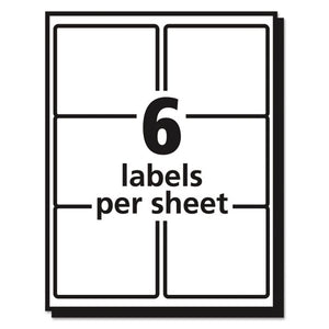 Matte Clear Easy Peel Mailing Labels W- Sure Feed Technology, Inkjet Printers, 3.33 X 4, Clear, 6-sheet, 10 Sheets-pack