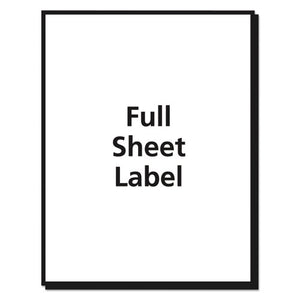 Matte Clear Shipping Labels, Inkjet Printers, 8.5 X 11, Clear, 10-pack