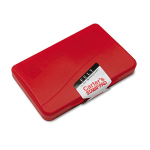 ESAVE21071 - Felt Stamp Pad, 4 1-4 X 2 3-4, Red
