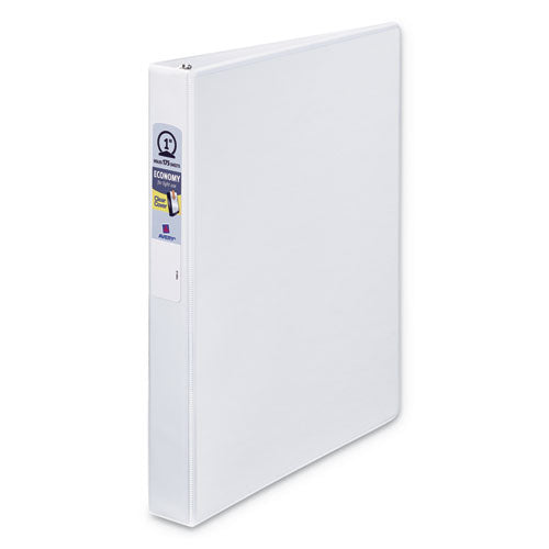 ESAVE21085 - ECONOMY VIEW BINDER WITH ROUND RINGS, 1" CAPACITY, 11 X 8 1-2, WHITE