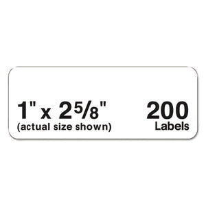 Mini-sheets Mailing Labels, Inkjet-laser Printers, 1 X 2.63, White, 8-sheet, 25 Sheets-pack