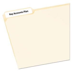 ESAVE2181 - File Folder Labels On Mini Sheets, 2-3 X 3 7-16, White, 300-pack