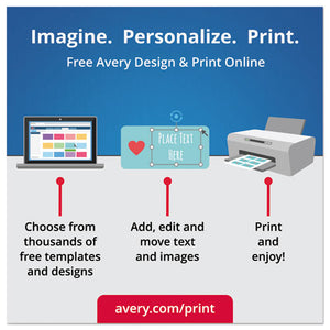 Textured Arched Print-to-the-edge Labels, Laser Printers, 3 X 2.25, White, 9-sheet, 10 Sheets-pack