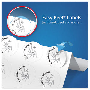 Oval Print-to-the-edge Labels, 2 X 3.33, White, 8-sheet, 10 Sheets-pack