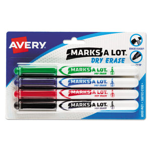 ESAVE24459 - MARKS A LOT PEN-STYLE DRY ERASE MARKERS, BULLET TIP, ASSORTED, 4-SET