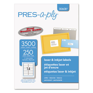 ESAVE30608 - Laser Address Labels, 1 1-3 X 4, White, 3500-box