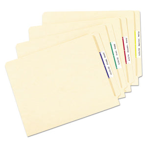 Removable File Folder Labels With Sure Feed Technology, 0.66 X 3.44, White, 7-sheet, 36 Sheets-pack