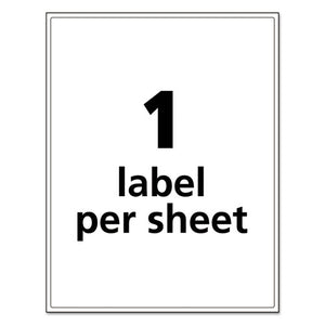 Ultraduty Ghs Chemical Waterproof And Uv Resistant Labels, 8.5 X 11, White, 500-box