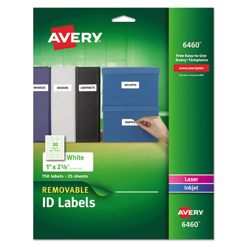 ESAVE6460 - Removable Multi-Use Labels, 1 X 2 5-8, White, 750-pack