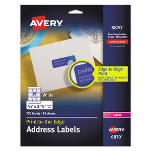 ESAVE6870 - Vibrant Color-Printing Return Address Labels, 3-4 X 2 1-4, White, 750-pk