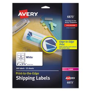 ESAVE6873 - Vibrant Color-Printing Shipping Labels, 2 X 3 3-4, White, 200-pack