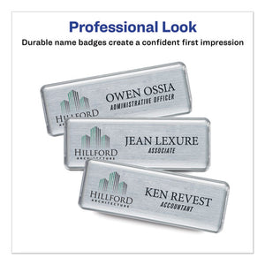 The Mighty Badge Name Badge Inserts, 1 X 3, Clear, Inkjet, 20-sheet, 5 Sheets-pack