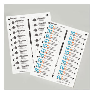 The Mighty Badge Name Badge Inserts, 1 X 3, Clear, Inkjet, 20-sheet, 5 Sheets-pack