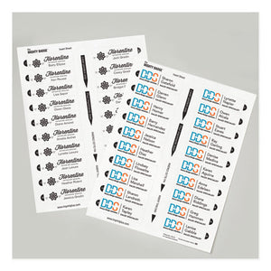 The Mighty Badge Name Badge Inserts, 1 X 3, Clear, Laser, 20-sheet, 5 Sheets-pack