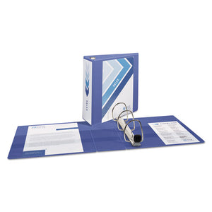 Heavy-duty View Binder With Durahinge And Locking One Touch Ezd Rings, 3 Rings, 4" Capacity, 11 X 8.5, Periwinkle