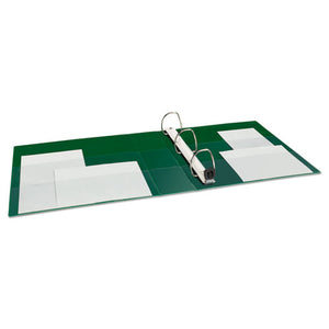 Heavy-duty View Binder With Durahinge And Locking One Touch Ezd Rings, 3 Rings, 2" Capacity, 11 X 8.5, Green