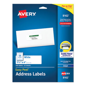 ESAVE8162 - Easy Peel Mailing Address Labels, Inkjet, 1 1-3 X 4, White, 350-pack