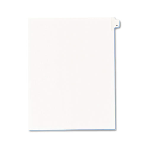 ESAVE82163 - Allstate-Style Legal Exhibit Side Tab Divider, Title: A, Letter, White, 25-pack