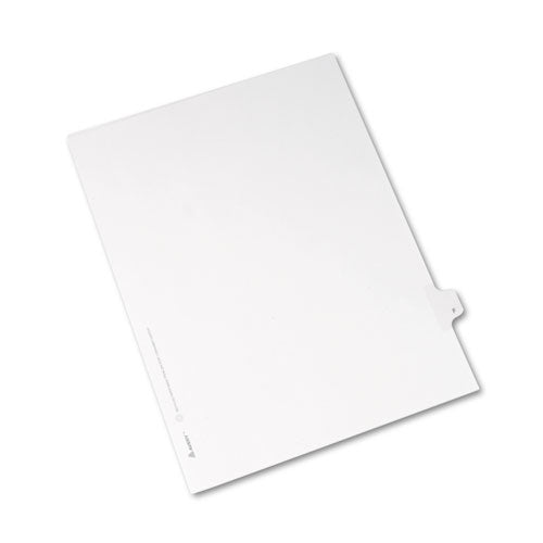 ESAVE82168 - Allstate-Style Legal Exhibit Side Tab Divider, Title: F, Letter, White, 25-pack