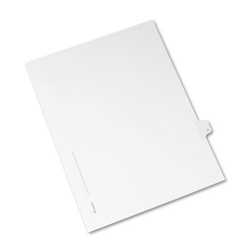 ESAVE82170 - Allstate-Style Legal Exhibit Side Tab Divider, Title: H, Letter, White, 25-pack