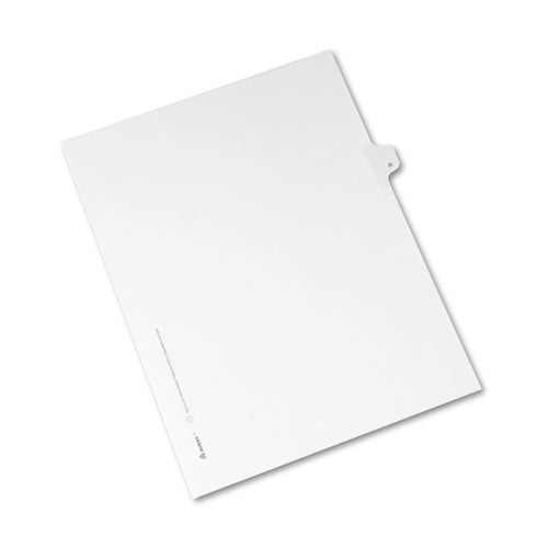 ESAVE82180 - Allstate-Style Legal Exhibit Side Tab Divider, Title: R, Letter, White, 25-pack