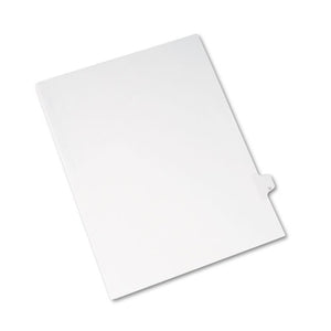 ESAVE82183 - Allstate-Style Legal Exhibit Side Tab Divider, Title: U, Letter, White, 25-pack