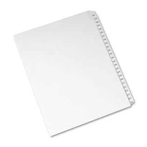 ESAVE82193 - Allstate-Style Legal Exhibit Side Tab Dividers, 25-Tab, 251-275 Letter, White