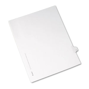 ESAVE82204 - Allstate-Style Legal Exhibit Side Tab Divider, Title: 6, Letter, White, 25-pack