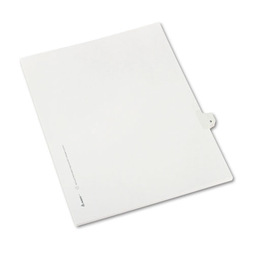 ESAVE82207 - Allstate-Style Legal Exhibit Side Tab Divider, Title: 9, Letter, White, 25-pack