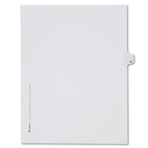 ESAVE82214 - Allstate-Style Legal Exhibit Side Tab Divider, Title: 16, Letter, White, 25-pack