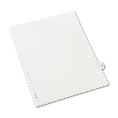 ESAVE82229 - Allstate-Style Legal Exhibit Side Tab Divider, Title: 31, Letter, White, 25-pack