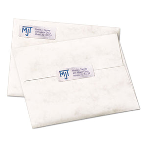 Foil Mailing Labels, Inkjet Printers, 0.75 X 2.25, Silver, 30-sheet, 10 Sheets-pack