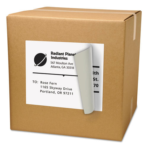 ESAVE91201 - SHIPPING LABELS WITH TRUEBLOCK TECHNOLOGY, LASER, 8 1-2 X 11, WHITE, 500-BOX